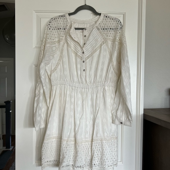Ivory Anthropologie Dress - Picture 2 of 5